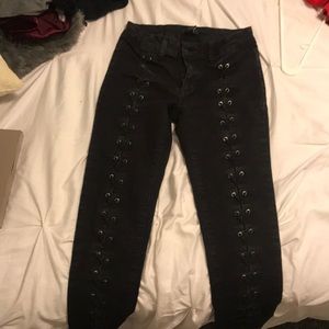 Forever 21 tie up pants